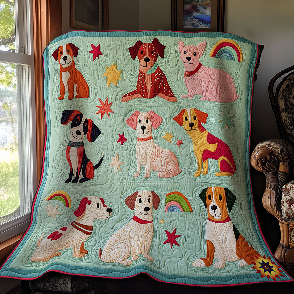 Cute Dog WY2811034CL Quilt