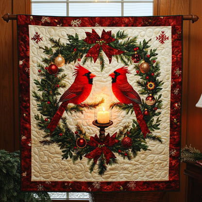 Christmas Cardinal Bird WJ2711006CL Quilt
