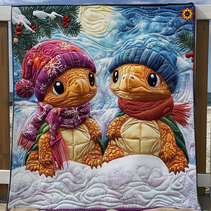 Winter Of Couple Turtle WY2911034CL Quilt