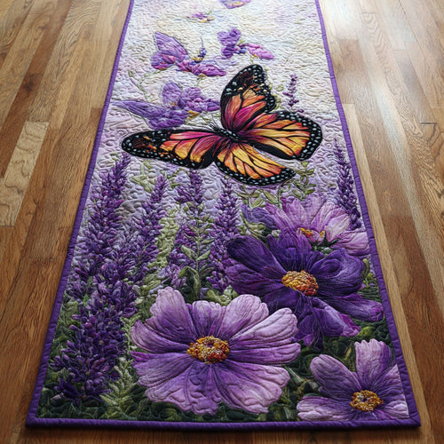 Butterfly Bloom Garden CW1207006CL Quilted Table Runner