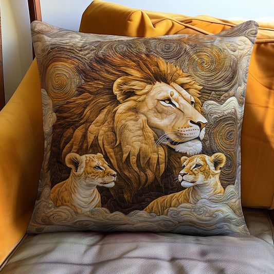 Lion Family WJ0811035CL Quilt Pillow Case