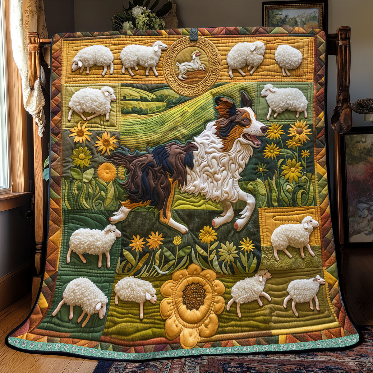 Happy Sheep Guardian WP0609026CL Quilt
