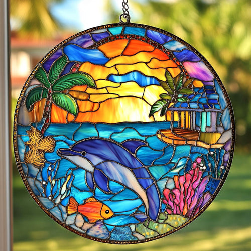 Dolphin Summer WT1403005CL Suncatcher