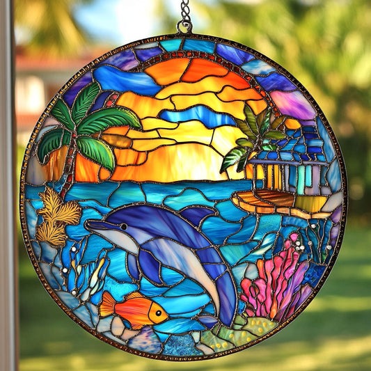 Dolphin Summer WT1403005CL Suncatcher
