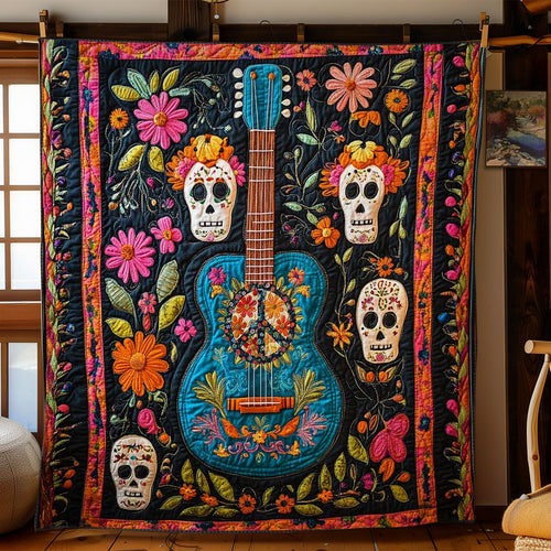 Sugar Skull Guitar WN1311026CL Quilt