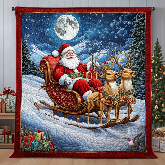 Stanta Claus Reindeer WX2110010CL Quilt