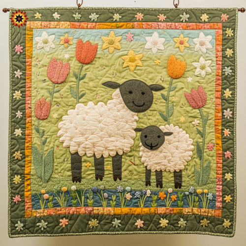 Sheep And Lamp WY1811002CL Quilt
