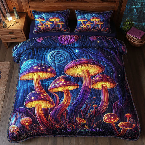 Glorious Mushroom Night Forest WY2001055CL Duvet Cover Set
