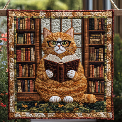 Orange Tabby Cat Book WT2702121CL Quilt