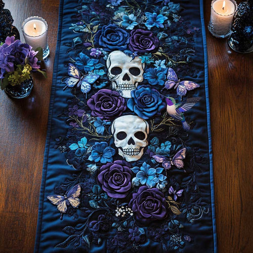 Day Of The Dead Blossom WN2910079CL Quilted Table Runner