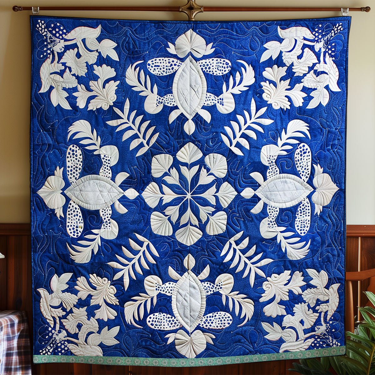 Hawaiian Green Escape WN1209085CL Quilt