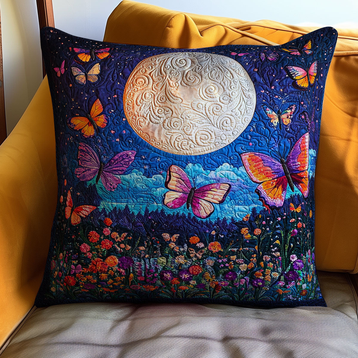 Butterfly Night WJ1911036CL Quilt Pillow Case