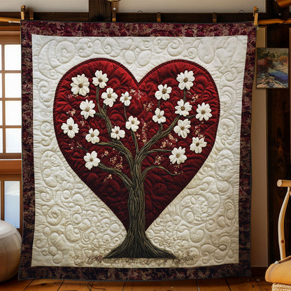 Flower Tree Heart WY1502007CL Quilt