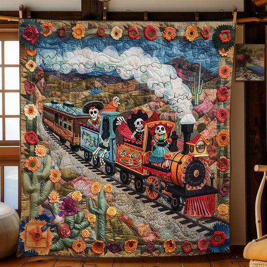 Day Of The Dead Train Journey WN2610049CL Quilt