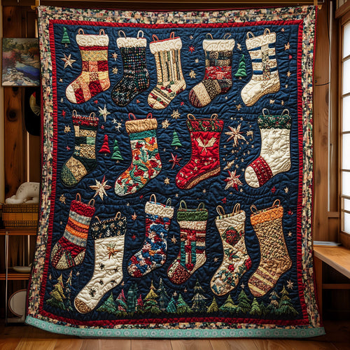 Sock Christmas WX2511042CL Quilt