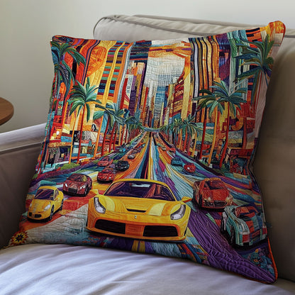 Car In City WY0912090CL Quilt Pillow Case