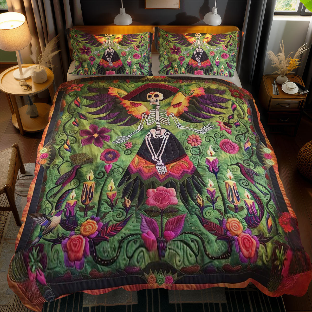 Skeleton Bird Spirit WN2110104CL Duvet Cover Set