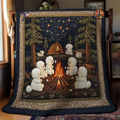Bichon Fireside Fun WN2811071CL Quilt