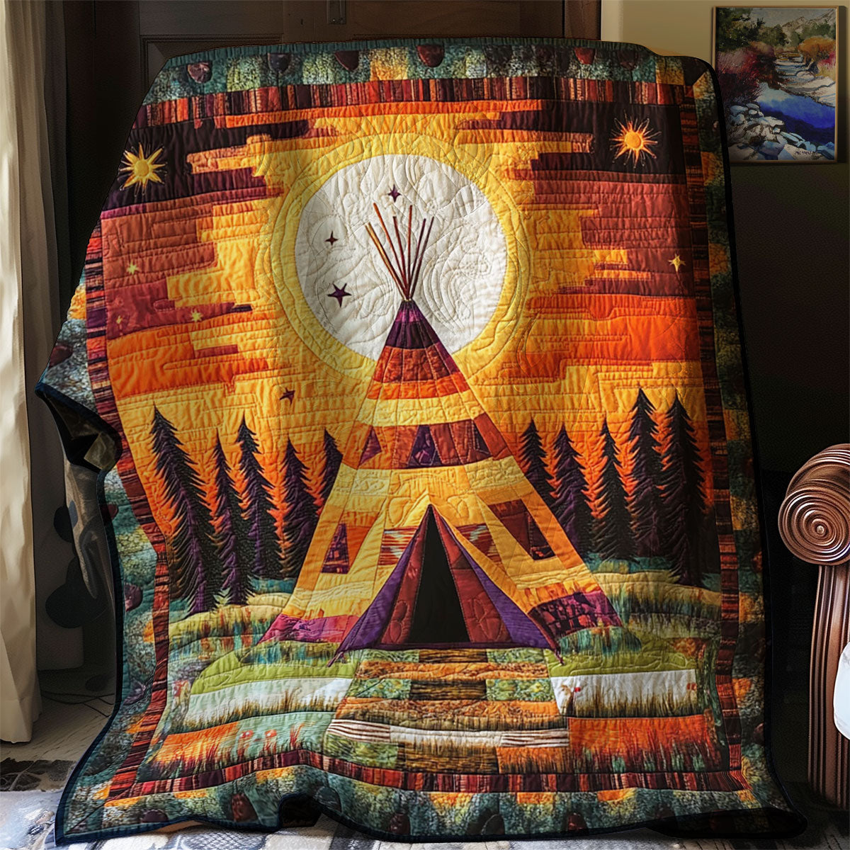 Sunlit Spirit Tepee WJ0401022CL Quilt