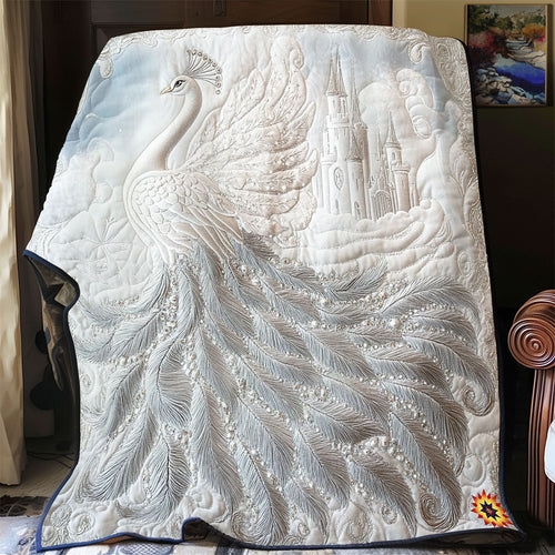 Peacock In Snow Castle WY2512022CL Quilt