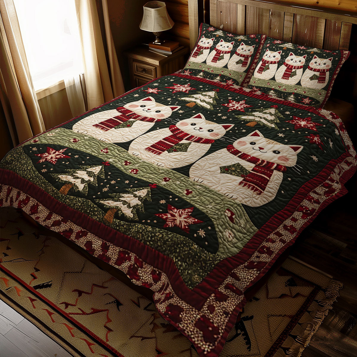 Christmas Snowmeow WJ1811033CL Duvet Cover Set