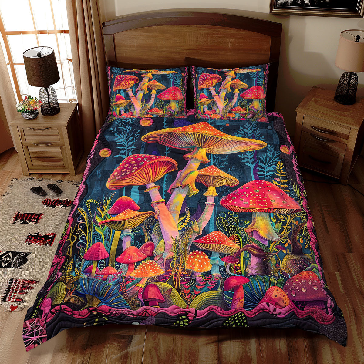 Hippie Mushroom WJ2312030CL Duvet Cover Set