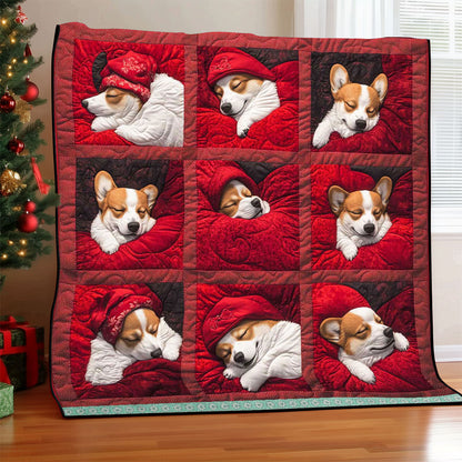 Sleeping Corgi WJ3009024CL Quilt