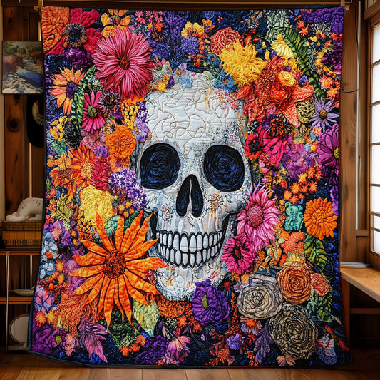 Skull Flower WX3112037CL Quilt
