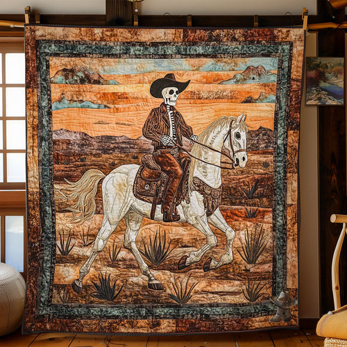 Skeleton Cowboy Ride WN0411031CL Quilt