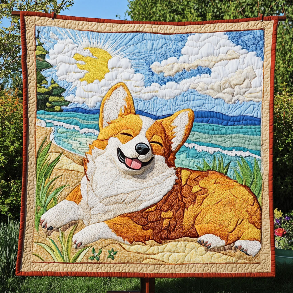 Corgi Happy WT0210003CL Quilt