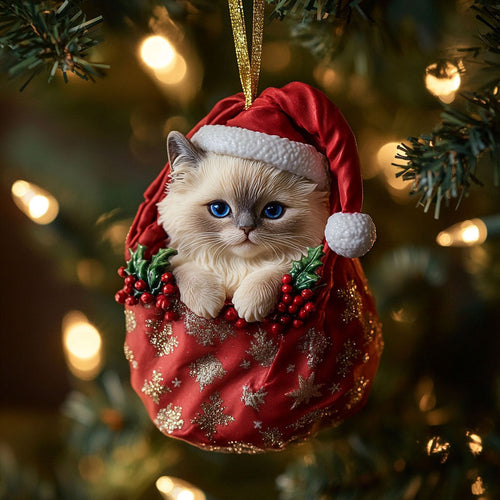 Lovely Ragdoll Cat CW2411118CL Christmas Ornament