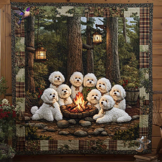 Bichon Campfire Tales WN2811067CL Quilt