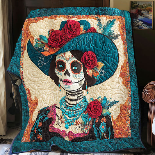 Sombrero Hat Skull Women WY3112033CL Quilt