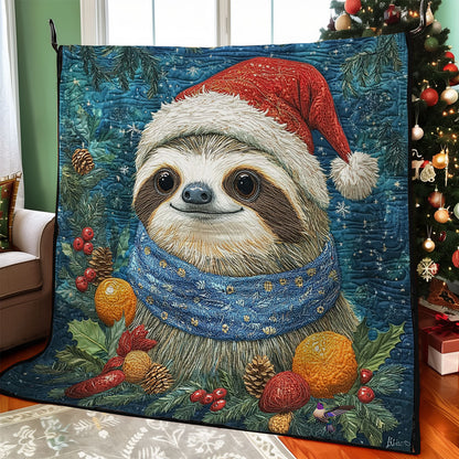 Christmas Sloth WY3110033CL Quilt
