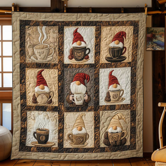 Coffee Time Gnome WN2612001CL Quilt