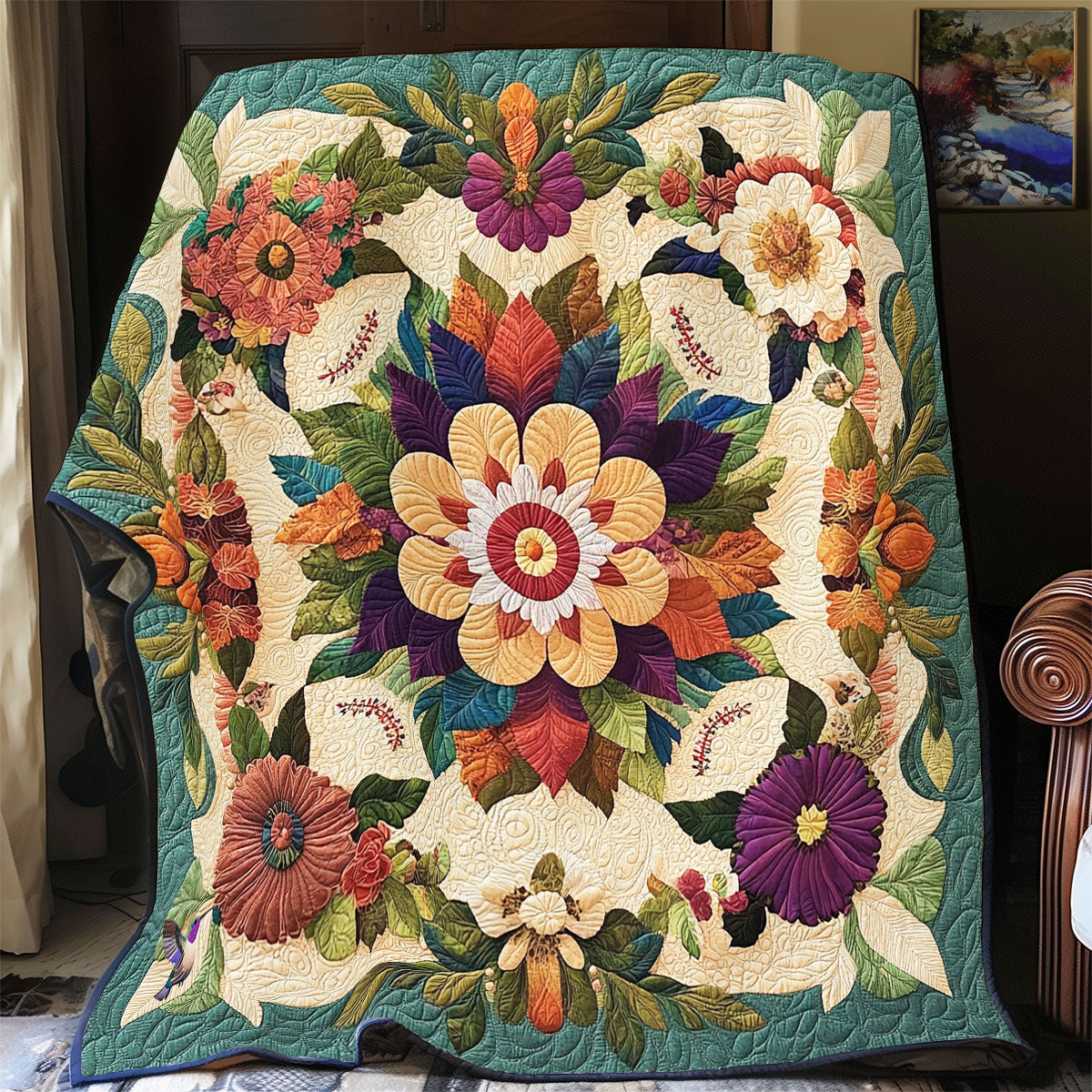 Flower Garden WY0911001CL Quilt