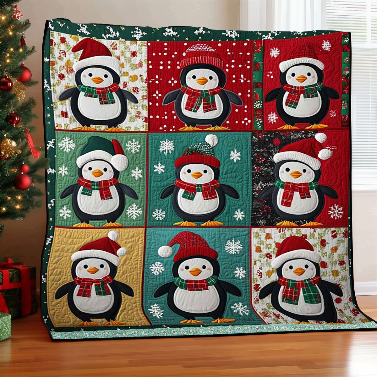 Christmas Penguin WJ3009002CL Quilt