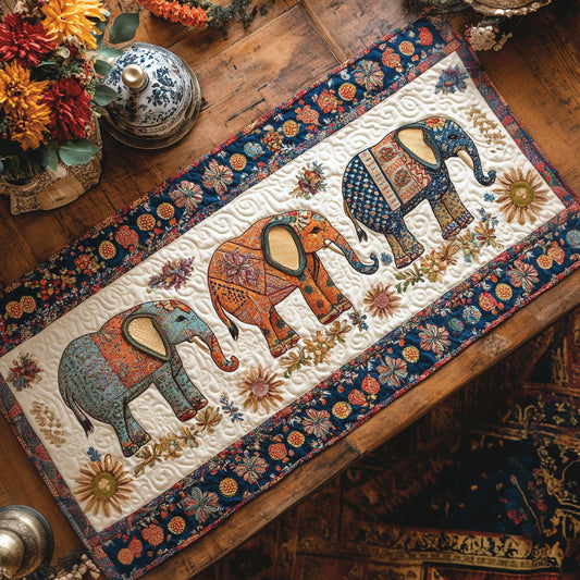 Elephant Parade CP0705015CL Quilted Table Runner