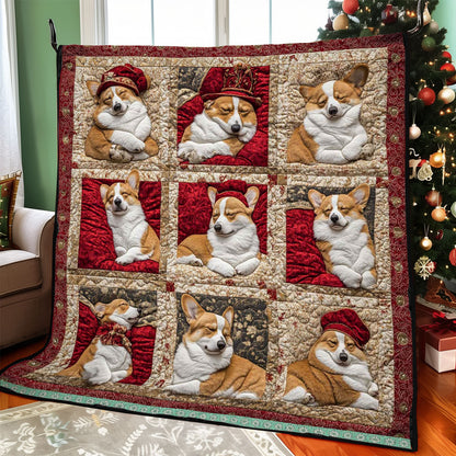 Sleeping Corgi WJ3009025CL Quilt