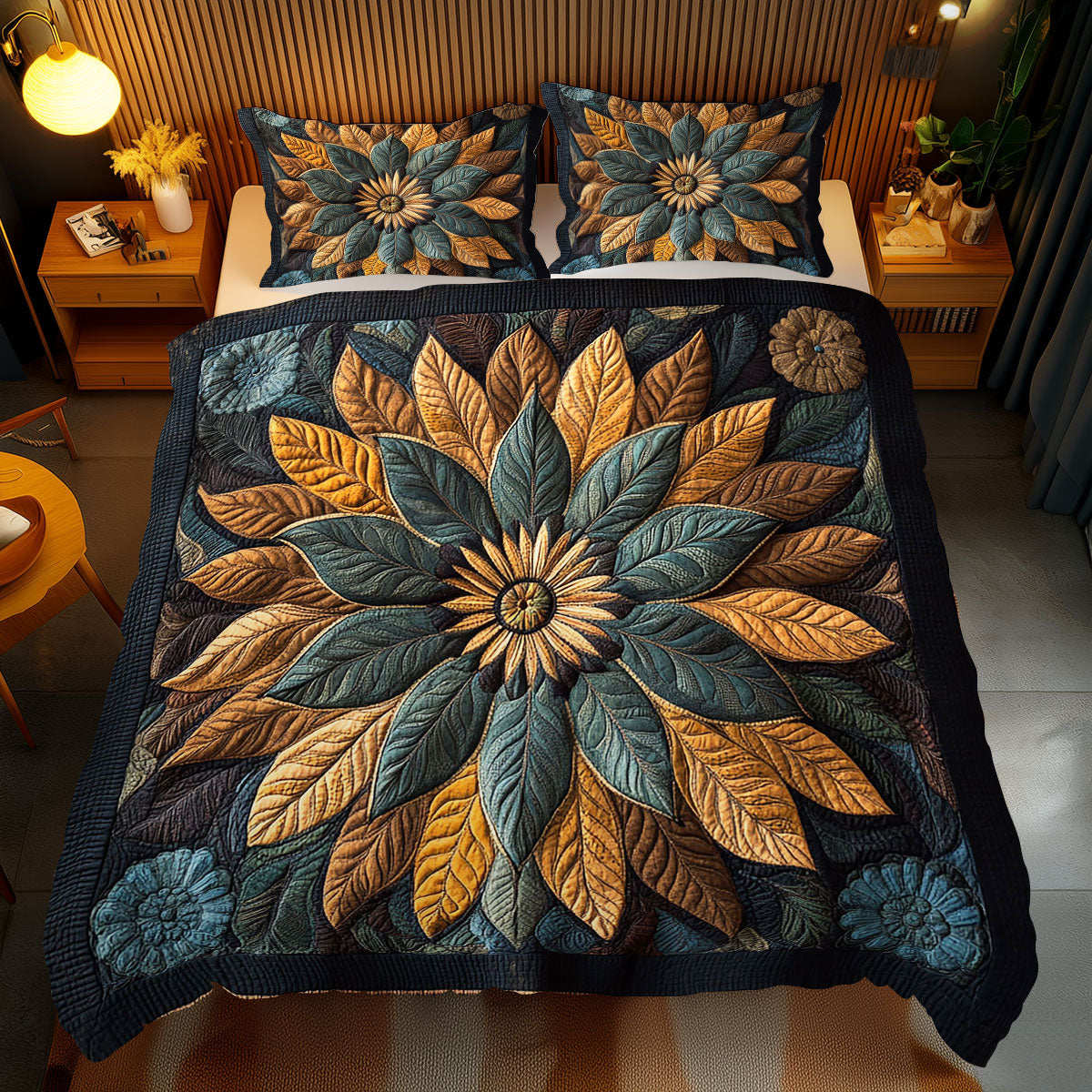 Native American Flower WJ0111023CL Duvet Cover Set