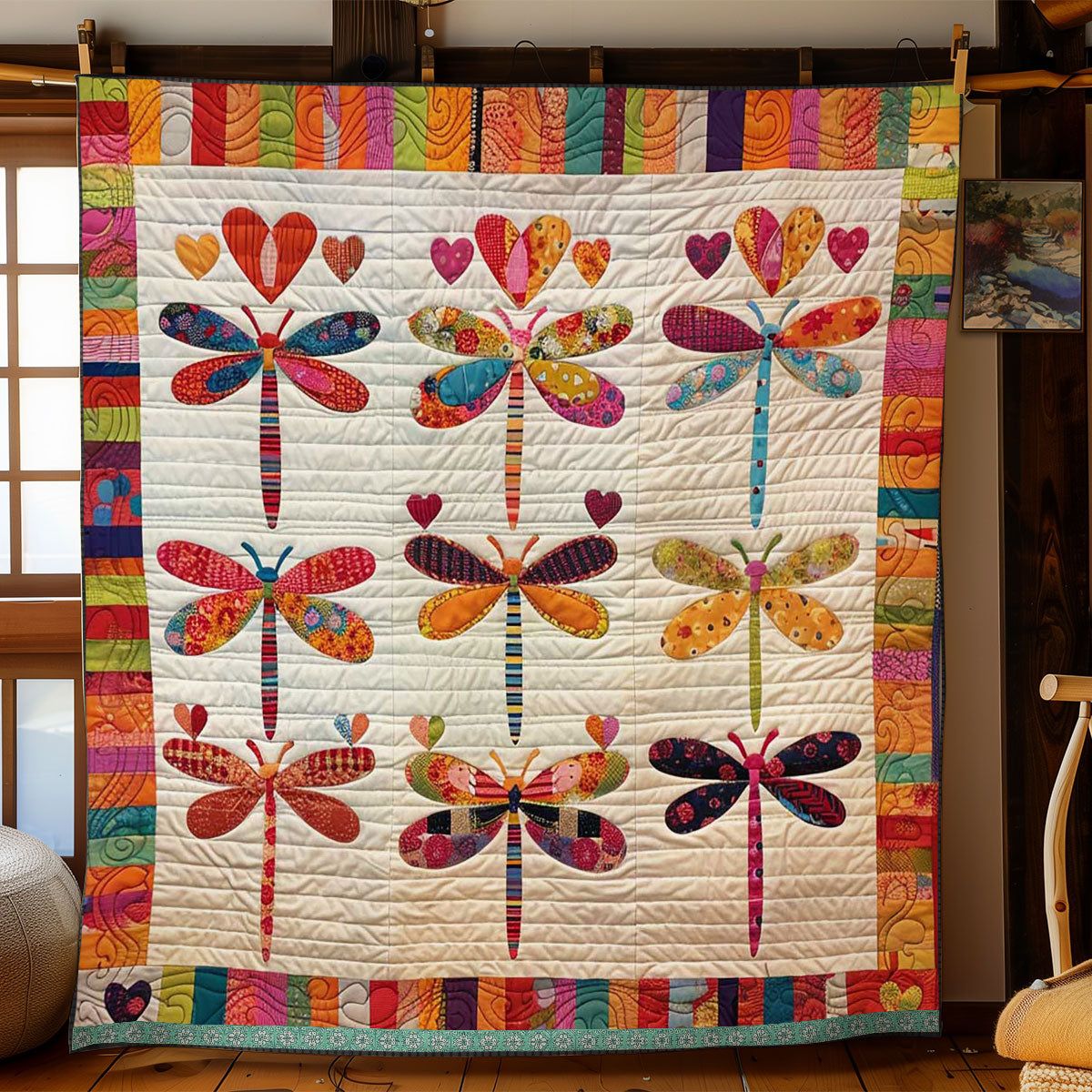 Patchwork Dragonfly WJ1109006CL Quilt