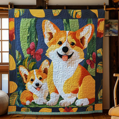 Cute Corgi WJ2309005CL Quilt