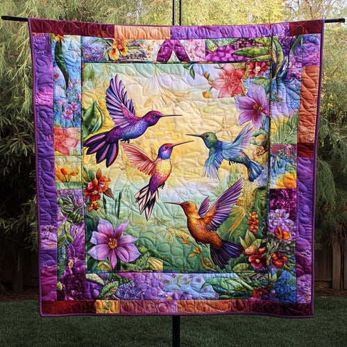 Hummingbird Dreamy Violets WN2809021CL Quilt
