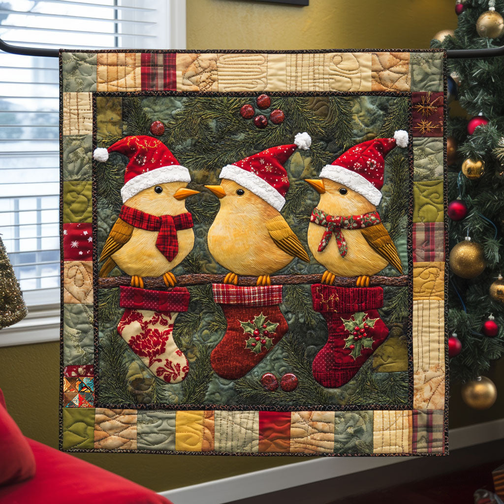 Christmas Bird WJ1510007CL Quilt