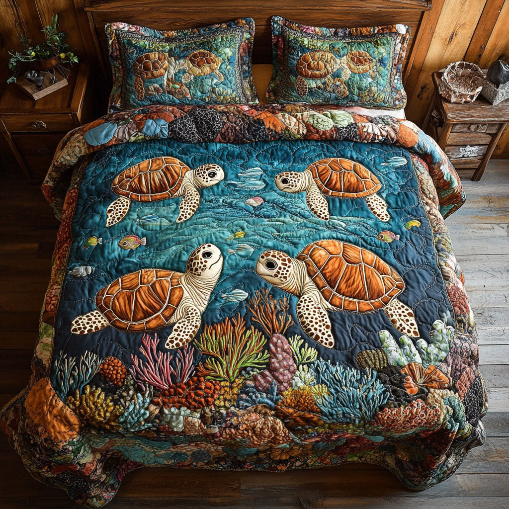 Turtle And Ocean WY1802050CL Duvet Cover Set