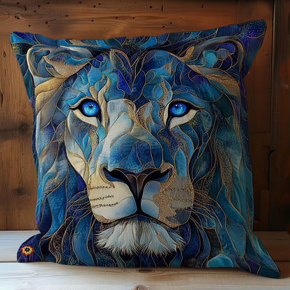 Navy Lion WY2711062CL Quilt Pillow Case