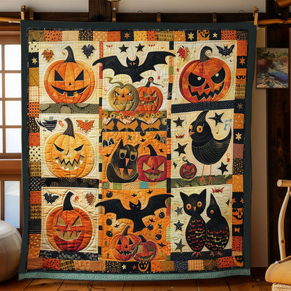 Pumpkin And Bat Fun WN1309068CL Quilt