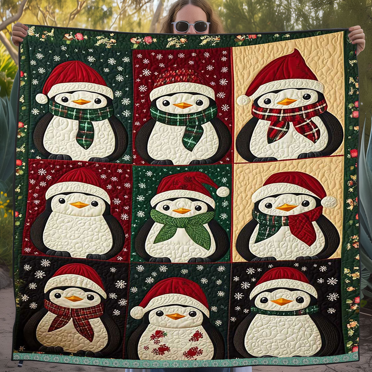 Christmas Penguin WJ2809003CL Quilt