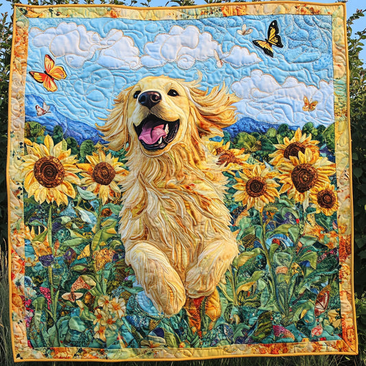Golden Retriever Happy WT1403140CL Quilt