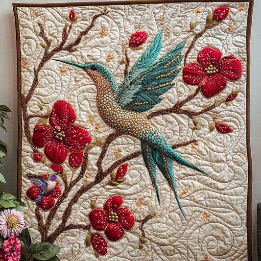 Hummingbird's Floral Dance  WN0910093CL Quilt